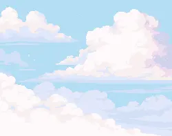 Cloudy Sky - pink - Lossless PNG