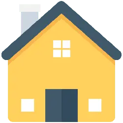 Yellow House - home - No Background PNG
