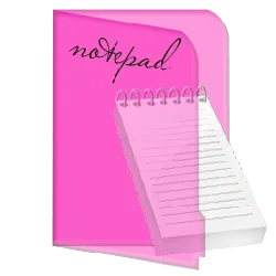 notepad - pink - No Watermark PNG