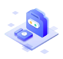 Blue Folder and Button - folder - PNG