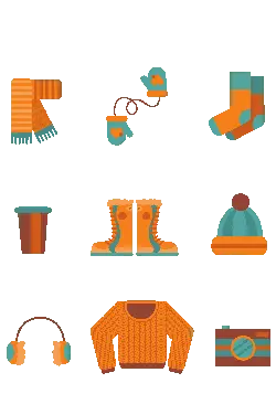 Scarf - orange - High Resolution PNG
