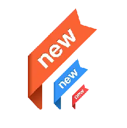 New Label - design - Transparent Background PNG