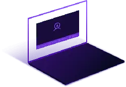 Purple Laptop - simple - Lossless PNG
