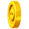 Yellow Button - game element - Free PNG