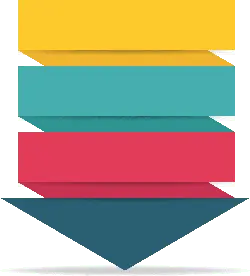 Colorful Geometric Shapes - Curated PNG - color