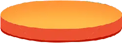 Orange Disc - orange disc - No Background PNG