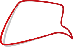 Red Curve - shape - Transparent Background PNG