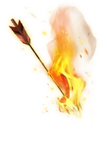 Flaming Arrow - weapon - PNG
