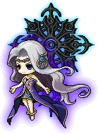 Mysterious Magic Girl - long hair - Lossless PNG