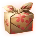 Gift Box - flowers - PNG