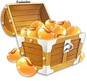 Treasure Chest with Gold Coins - gold coins - lock - Free Download PNG