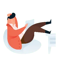 Man Reading - relaxation - High Resolution PNG