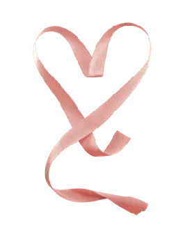 Heart Ribbon - art - No Background PNG