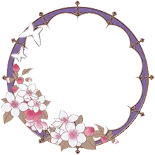 Floral Wreath - round - pink - PNG Images