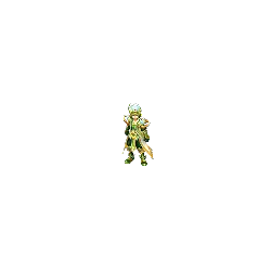 Green Elf Warrior - weapon - No Background PNG