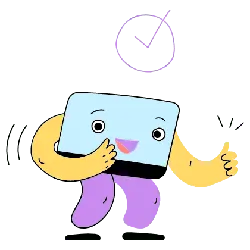 Happy Clock Person - person - No Background PNG