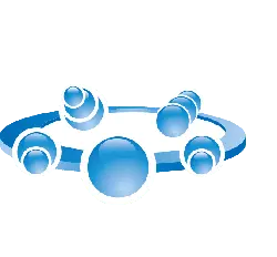 Blue Water Droplets Logo - technology - PNG