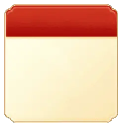 Red and Beige Rectangle Icon - rectangle - PNG