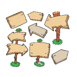 Wooden Signposts - signpost - Free PNG