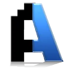 Blue Number 4 - graphic design - PNG