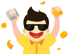 Celebrating Character - happy - Transparent Background PNG