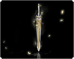 Golden Sword - mysterious - High Resolution PNG