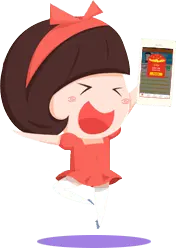Happy Little Girl - phone - PNG Images