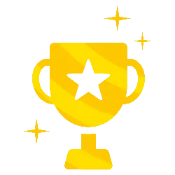 Golden Trophy - star - shining - High Resolution PNG