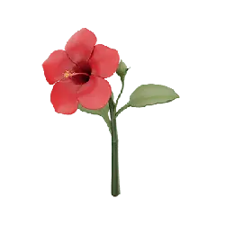 Red Flower - flower - High Resolution PNG