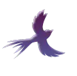 Purple Bird - art - PNG Images