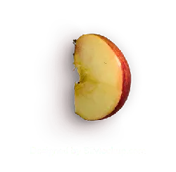 Apple Slice - yellow - Lossless PNG