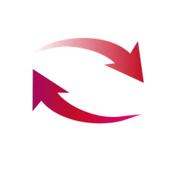 Red Arrow Loop Logo - graphic - No Watermark PNG