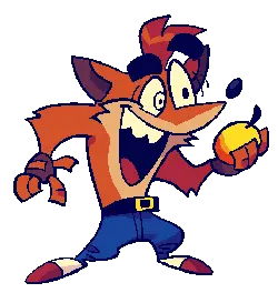 Fox - cartoon character - PNG