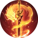 Flaming Sword - magic - No Background PNG