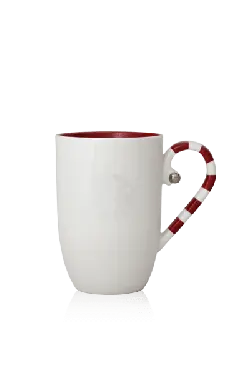 Candy Cane Mug - holiday - Lossless PNG
