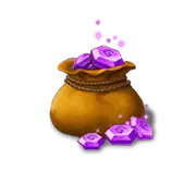 Purple Gem Bag - wealth - Free PNG