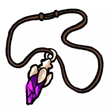 Purple Gemstone Necklace - jewellery - Transparent Background PNG