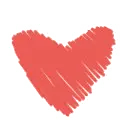 Pink Heart Pattern - line - No Background PNG