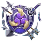 Purple Vine Shield - shield - Transparent Layer PNG
