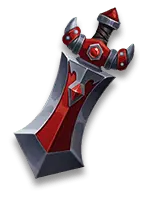 Red Warblade Sword - weapon - Transparent Background PNG