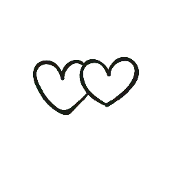Two Heart Patterns - line - High Resolution PNG