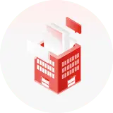 Red Building - big building - No Background PNG