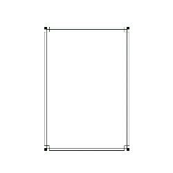 Black Rectangle Frame - frame - Curated PNG