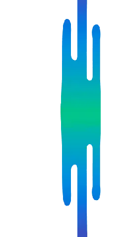 Blue Gradient Abstract Shape - gradient color - Transparent Background PNG