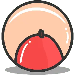 Glass Cover with Red Object - object - Free Download PNG