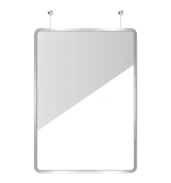 Glass Signboard - metal frame - Free Download PNG
