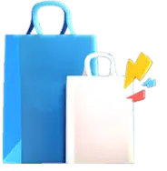 Shopping Bag - handbag - white - PNG Images