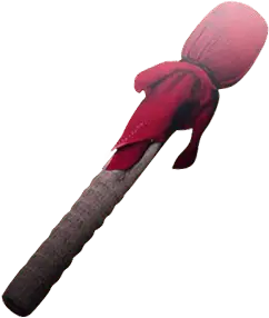 Red Baseball Bat - red - Transparent Background PNG