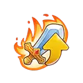 Fire Sword Arrow Icon - sword - High Resolution PNG