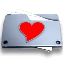 Heart Folder - love - Transparent Background PNG
